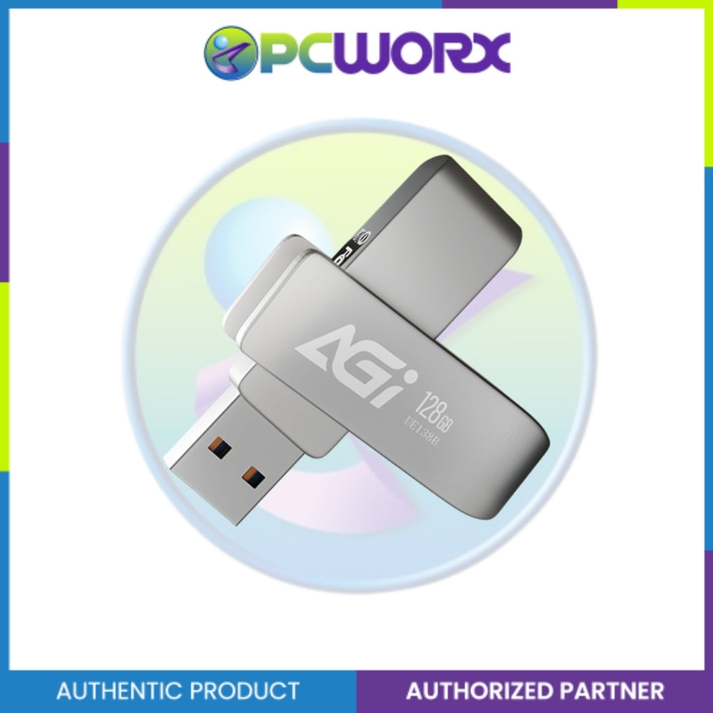 AGI UE138 128GB  USB 3.2 Gen1 100/40 MB/s Flashdrive Metal (PRE-ORDER)
