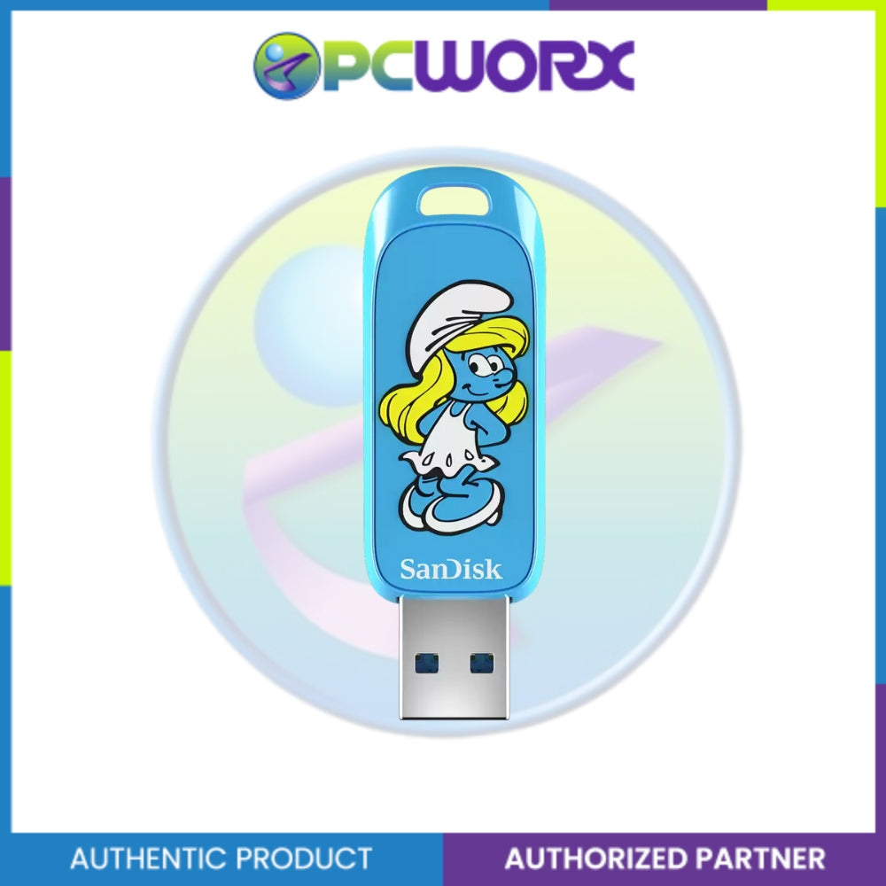 Sandisk SDCZIS-256G-G46 256GB USB 3.2 Ingot Type-A 130MB/s Smurfette Edition