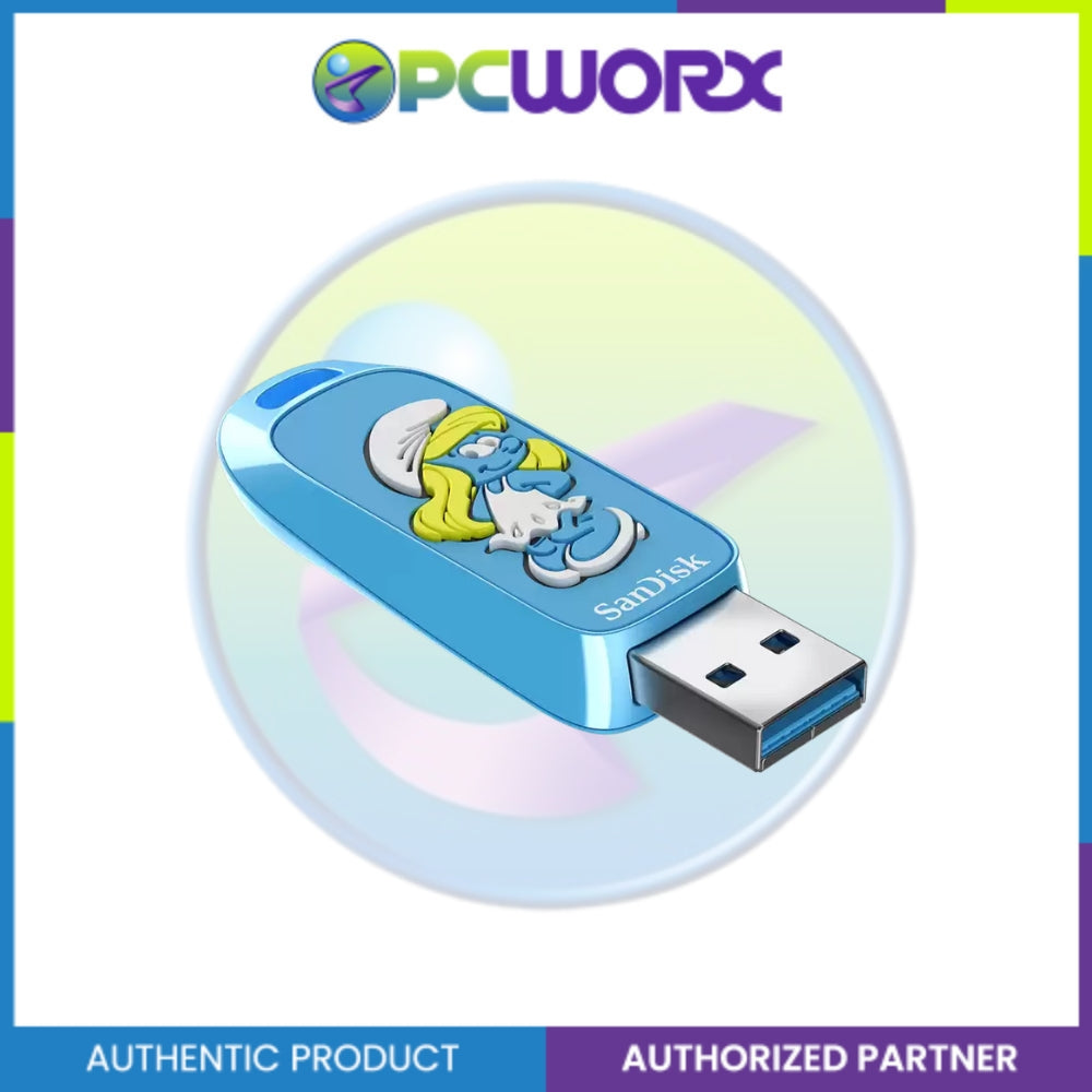 Sandisk SDCZIS-256G-G46 256GB USB 3.2 Ingot Type-A 130MB/s Smurfette Edition