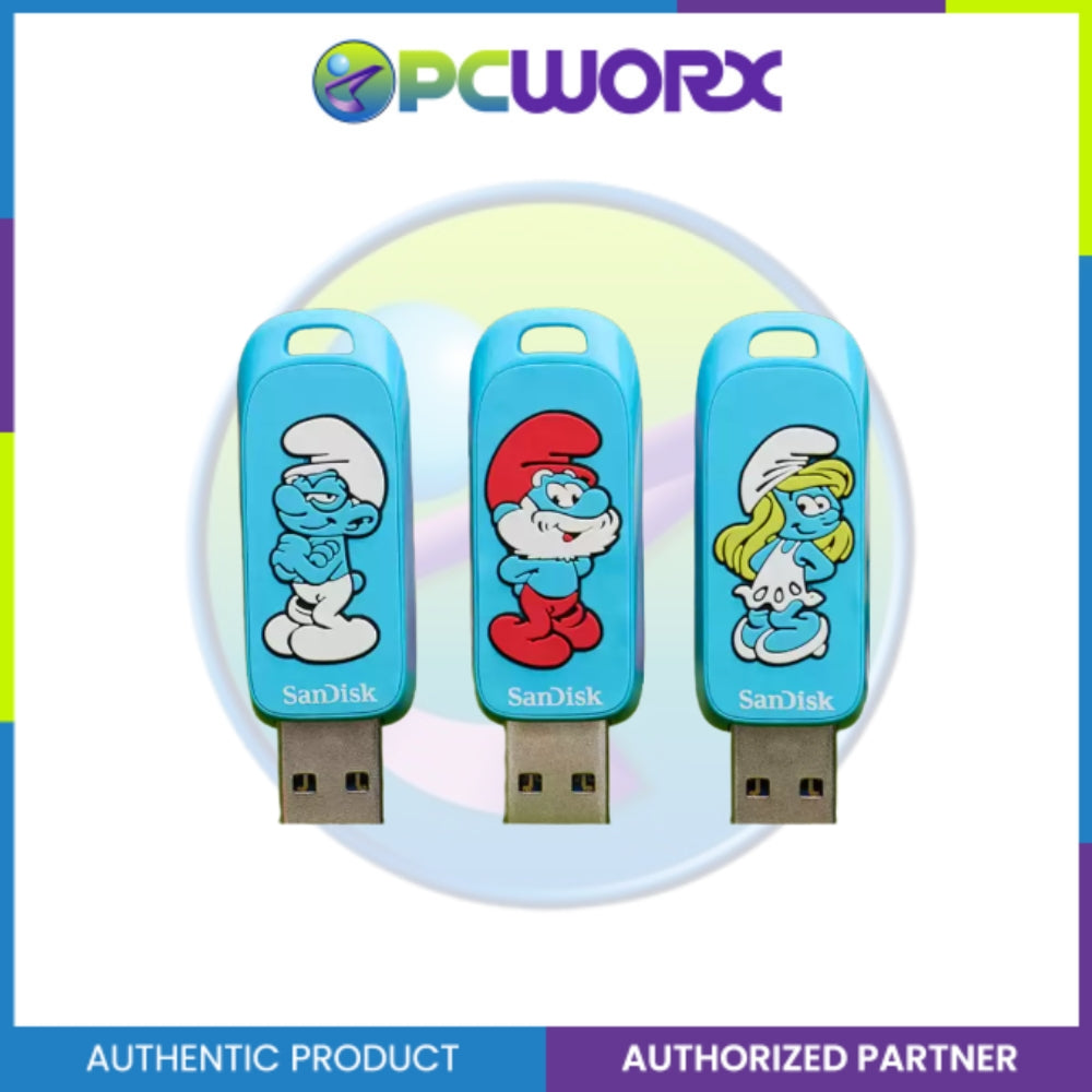 Sandisk SDCZIS-256G-G46 256GB USB 3.2 Ingot Type-A 130MB/s Smurfette Edition