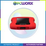 Adata AHD330-1TU31 1TB 2.5" Shock-Resistant Slim External HDD Black/Blue/Red
