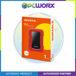 Adata AHD330-1TU31 1TB 2.5" Shock-Resistant Slim External HDD Black/Blue/Red