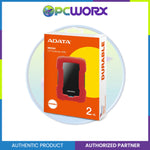 Adata AHD330-2TU31 2TB 2.5" External Hard Drive Red