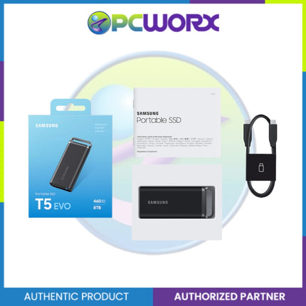 Samsung MU-PH8T0S/WW T5 EVO 8TB USB 3.2 Gen 1 Portable SSD