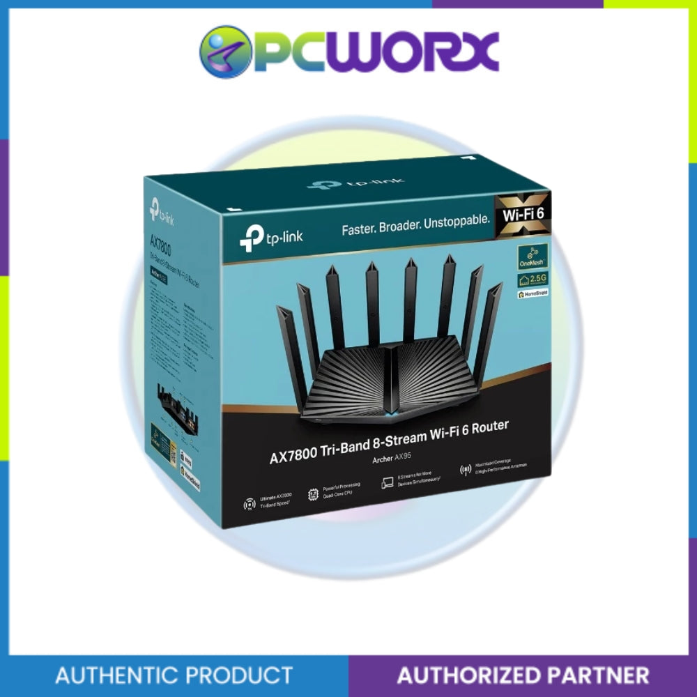 TP-Link Archer AX95 AX7800 Tri-Band Wi-Fi 6 Router