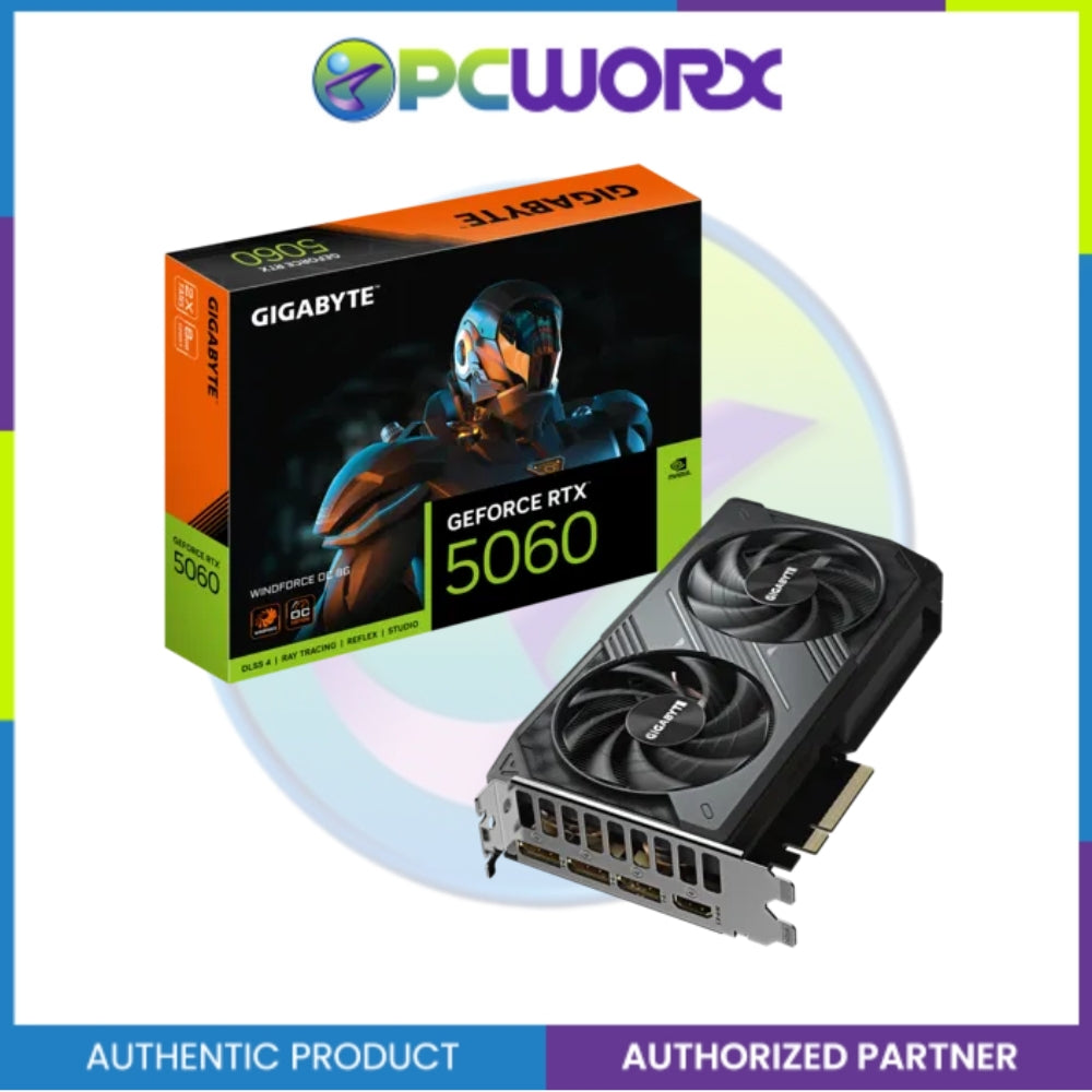 Gigabyte NVIDIA® GeForce RTX™5060 GV-N5060WF2OC-8GD WINDFORCE OC SFF 8GB GDDR7 Graphics Card