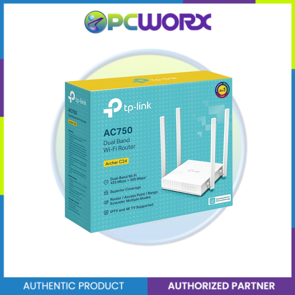 TP-LINK Archer C24 AC750 Dual Band Wi-Fi Router