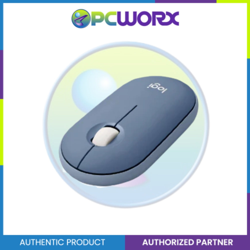 Logitech M350 Pebble Wireless Mouse,Bluetooth or 2.4 GHz with USB Mini-Receiver,Silent, Slim,PC/MAC