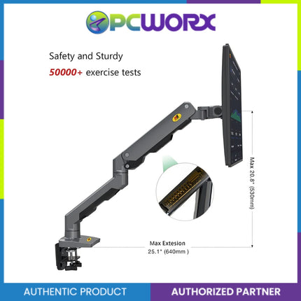 North Bayou G60 E5 32"-60" Single Deskmount