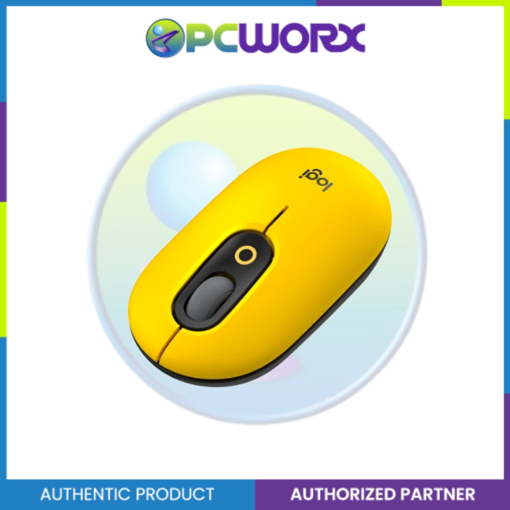 Logitech POP Wireless Mouse with Emoji Button Function Blast Yellow | Wireless Mouse