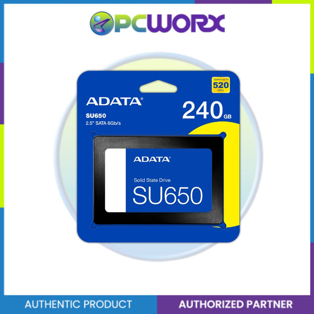 Adata AD-ASU650SS-240GT-R SU650 240GB SATAIII 2.5" 3D NAND SSD