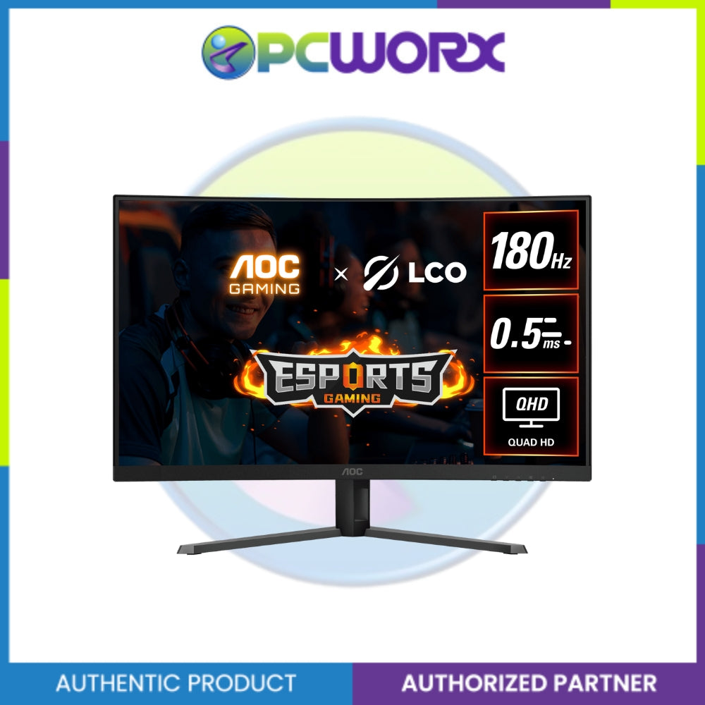 AOC CQ32G4E 31.5" VA 180Hz QHD Adaptive-Sync Curved Gaming Monitor