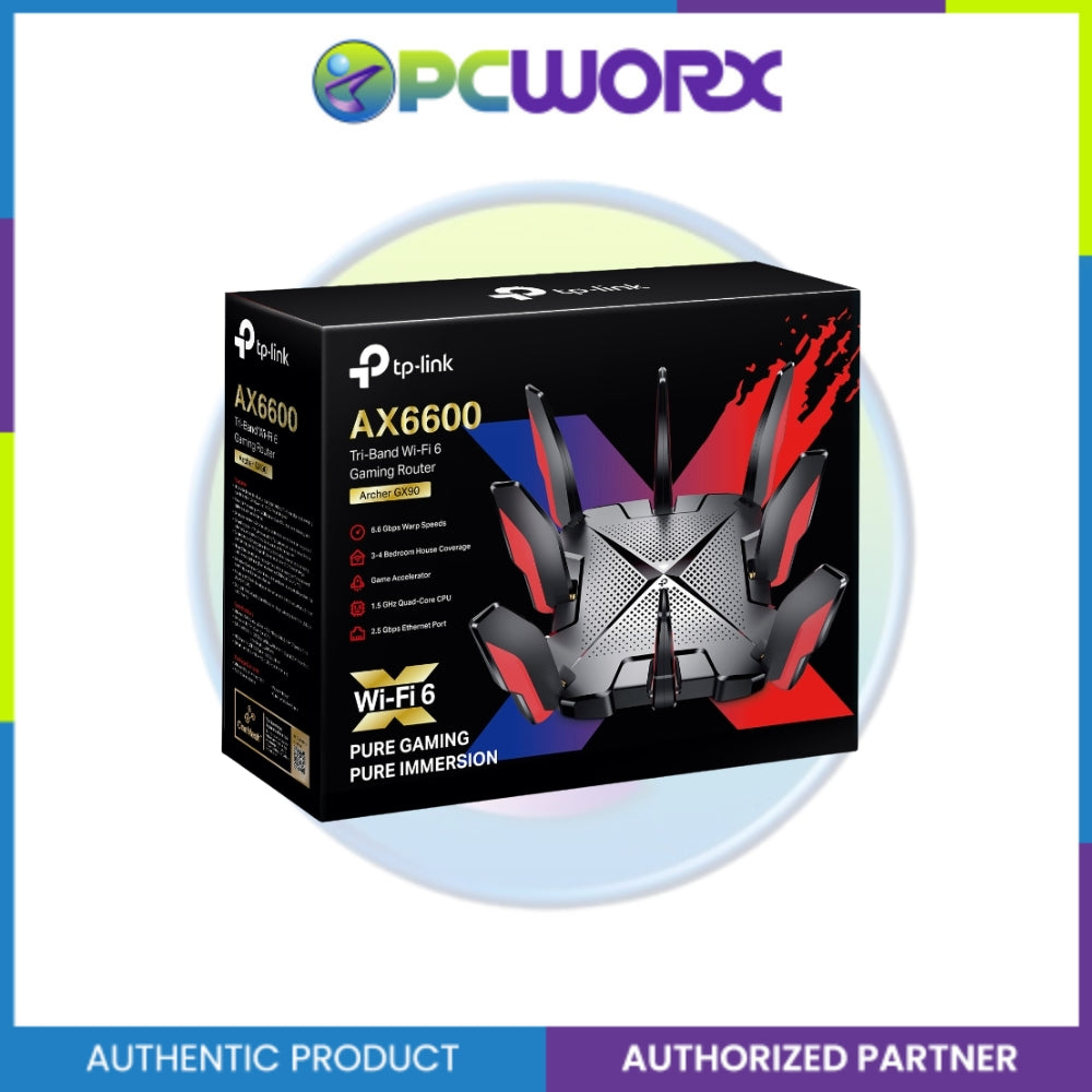 TP-LINK Archer GX90 AX6600 Tri-Band Wi-Fi 6 Gaming Router