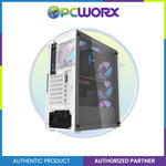 Darkflash DK351 TG w/ 4pcs ARGB Fans Mid-tower Gaming Case White