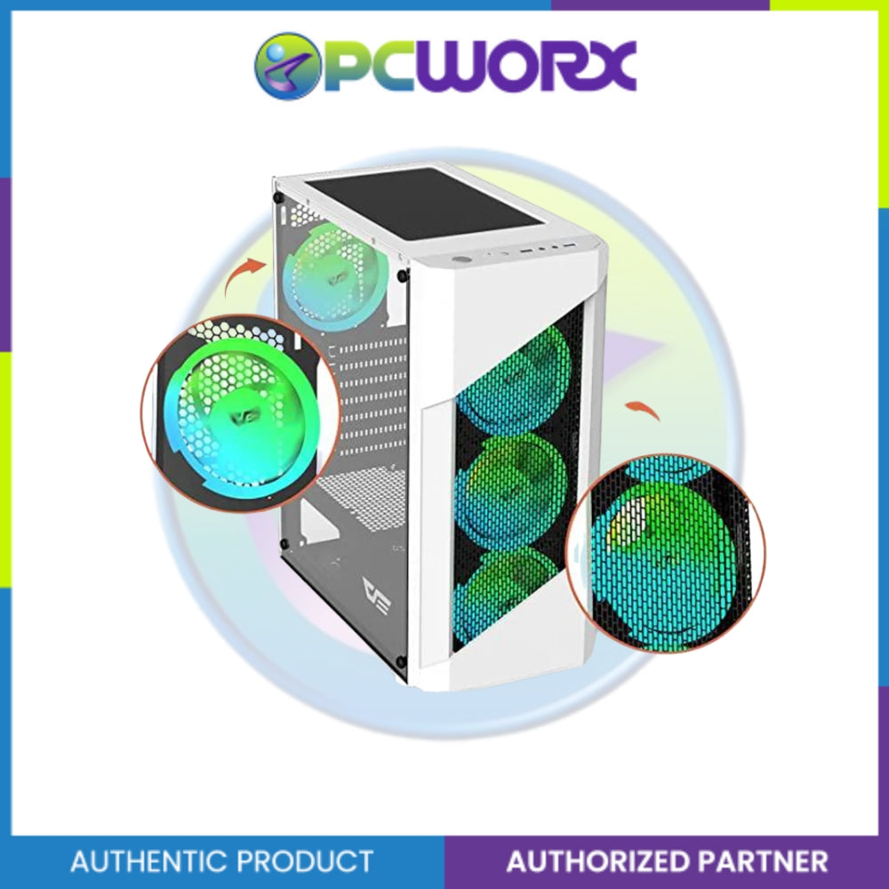 Darkflash POLLUX Mid-tower ATX Gaming Case White