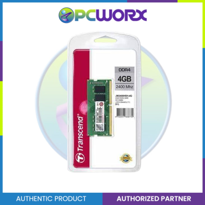 Transcend JM2400HSH-4G 4GB JM DDR4 2400 SO-DIMM 1R