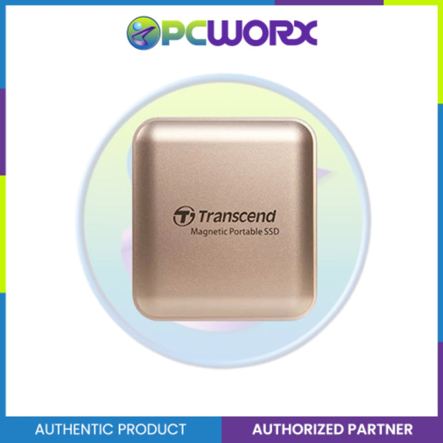 Transcend TS1TESD420G 1TB USB Type-C 20Gbps Magnetic Portable SSD Champagne Gold