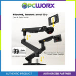 North Bayou A5C 17"-32" Dual Monitor Arm Mount Black