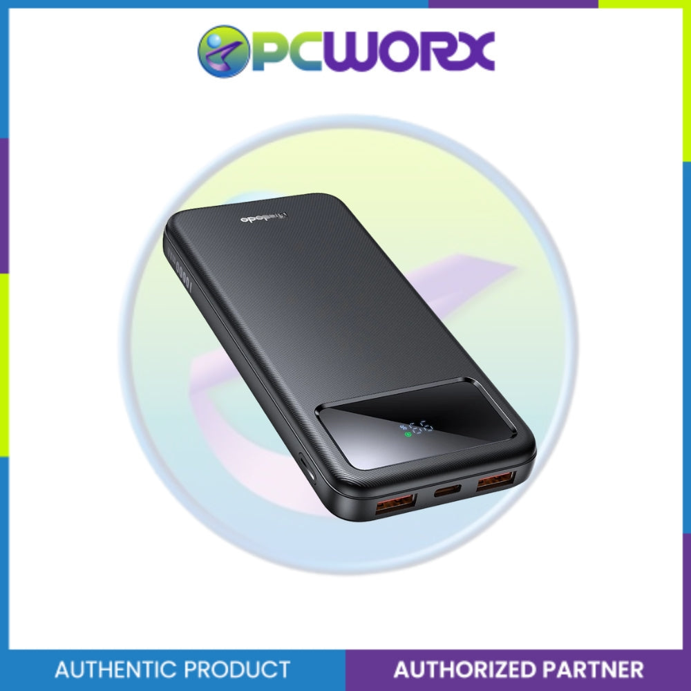 Mcdodo MC-4220 22.5W Large LED Display 10000mAh 1C+2A Power Bank Black