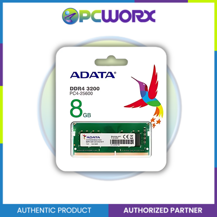 Adata AD-AD4S32008G22-SGN 8GB DDR4 3200MHZ Sodimm | DDR4 3200 MHz SO- DIMM Laptop Memory RAM