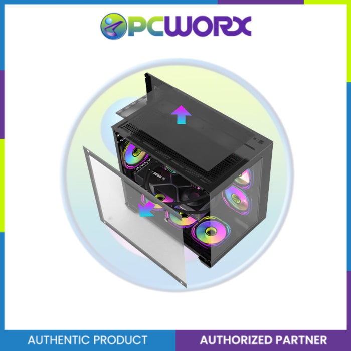Darkflash C285P EXQUISITE ATX CASE Black