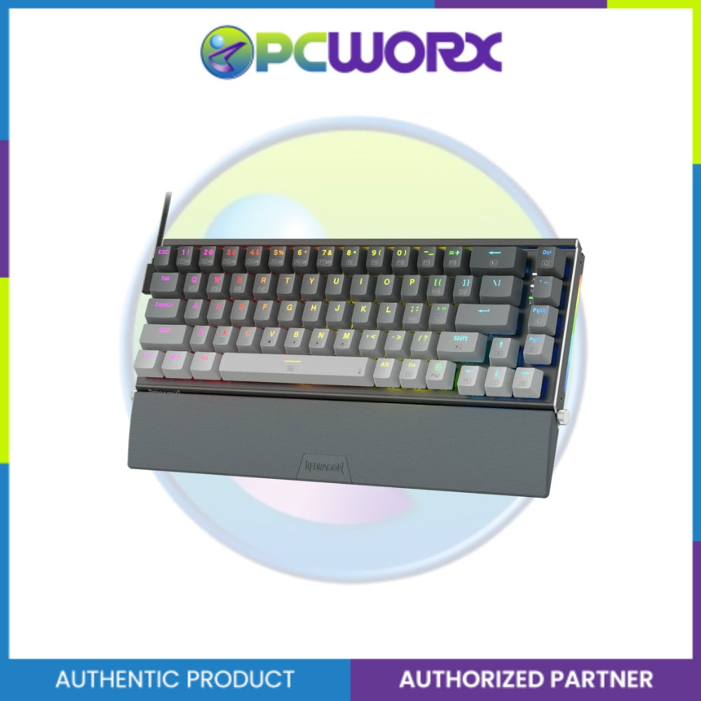 Redragon K641G-GW-RGB Shaco Mechanical Keyboard Grey White