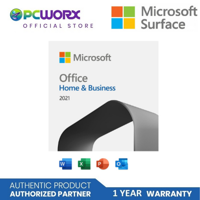 Microsoft T5D-03510 Office Home and Business 2021 English APAC EM Medialess | Microsoft Home and Business | Microsoft Software