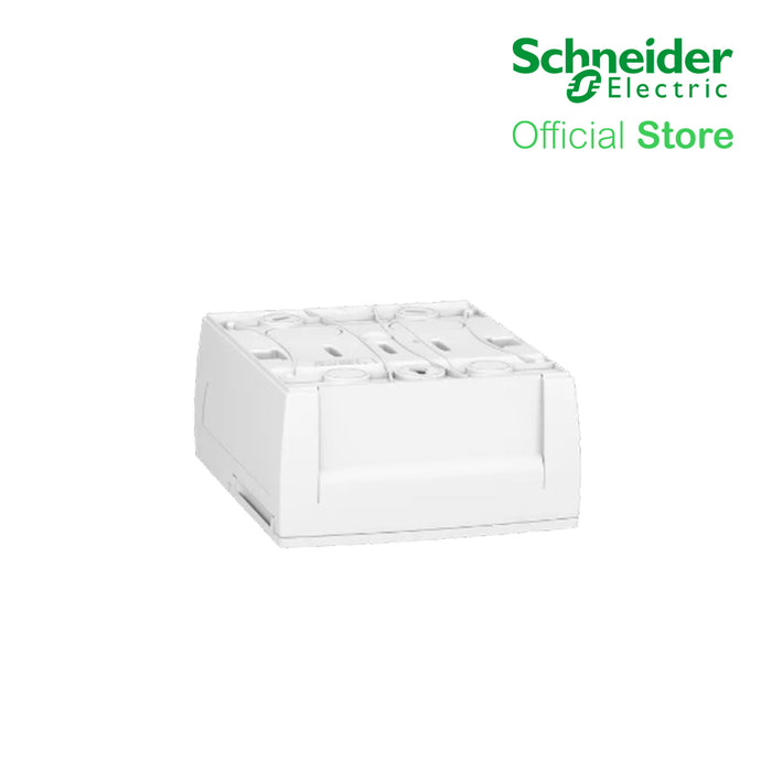 Schneider Enclosure, Resi9 MP Surface 1 Row of 8 Modules IP40 White Door 1 Earth + 1 Neutral Terminal Blocks MIP12108