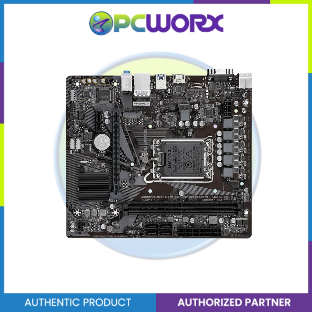 Gigabyte GA-H610M-H-V2 DDR5 LGA1700 m-ATX Mobo