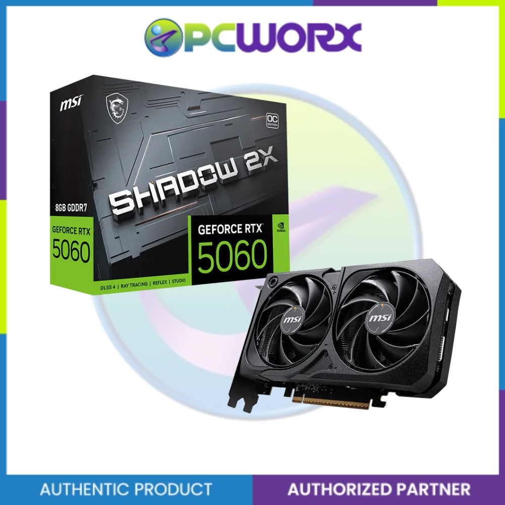 MSI NVIDIA® GeForce RTX™ 5060  Shadow 2X OC 8GB GDDR7 Graphics Card