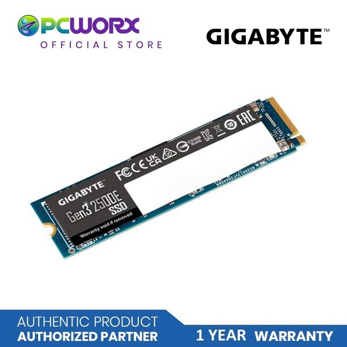 Gigabyte GP-G325E500G GEN3 2500E 500GB PCIEe 3.0X4 NVMe M.2 2280 SSD | Internal Solid Sate Drives | Gigabyte 500GB SSD | Solid State Drive