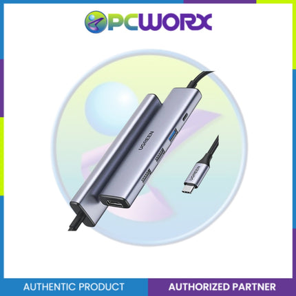 Ugreen CM478 15495 5in1 Multifunction Adptr USB-C to HDMI+1xUSB3.0A+2XUSB2.0A+PC