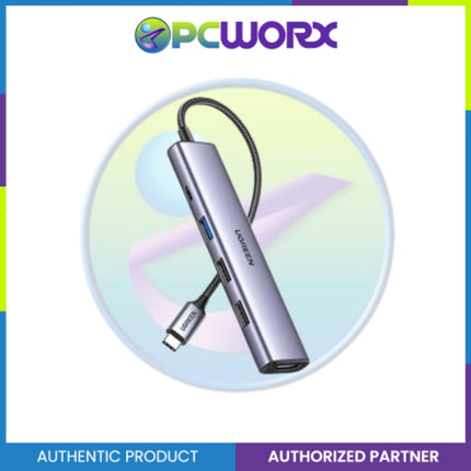 Ugreen CM478 15495 5in1 Multifunction Adptr USB-C to HDMI+1xUSB3.0A+2XUSB2.0A+PC