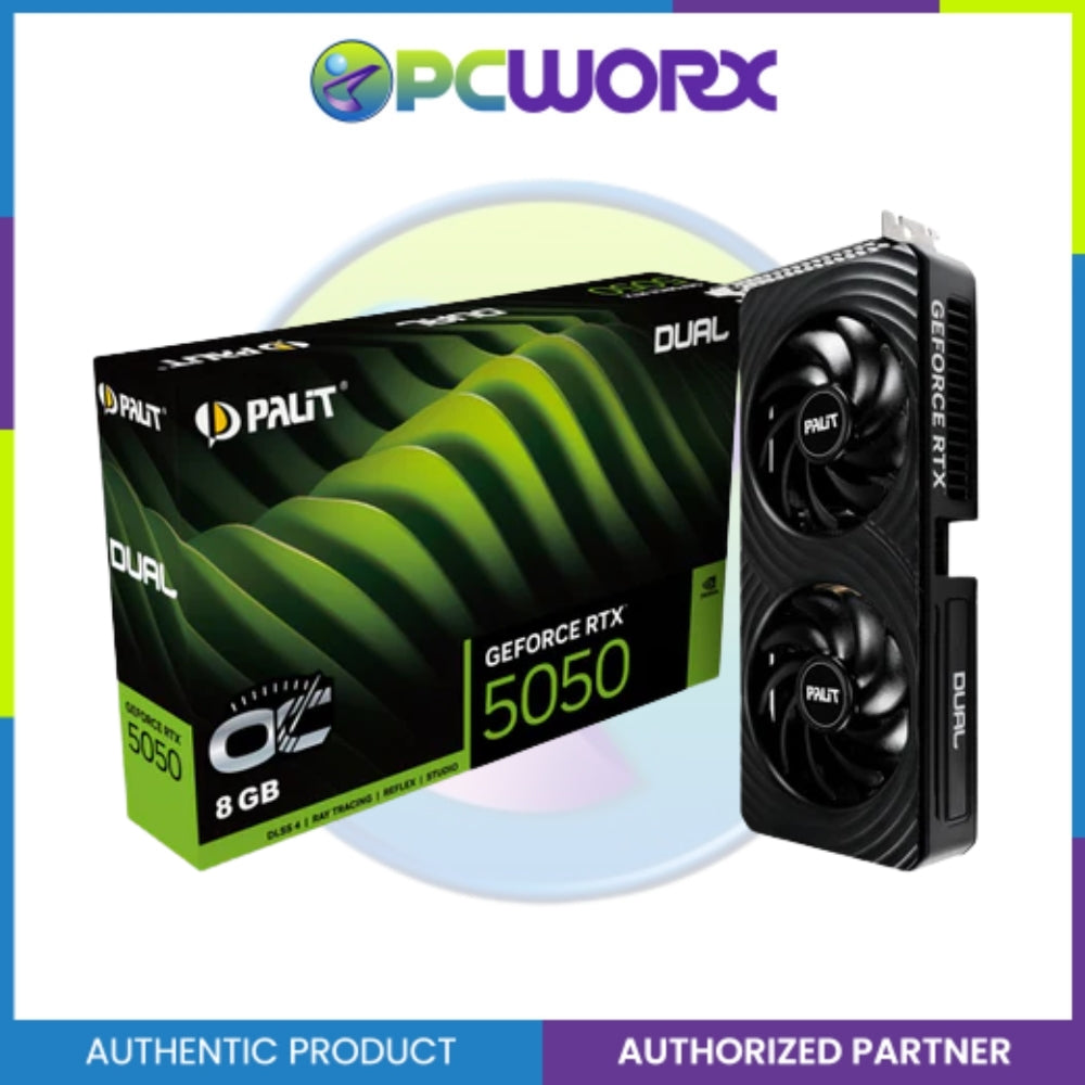 Palit NVIDIA® NE65050S19P1-GB2070D RTX™5050 Dual OC 8GB GDDR6 Graphics Card