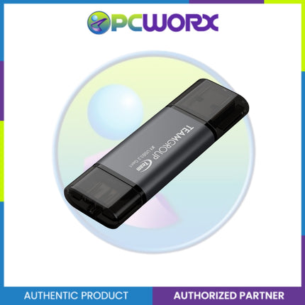 Team Group TX13128GC01 128GB  X1 GREY USB3.2 + USB-C OTG ead speed up to 100MB/s