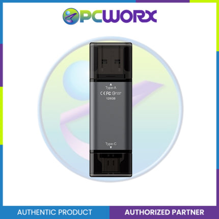 Team Group TX13128GC01 128GB  X1 GREY USB3.2 + USB-C OTG ead speed up to 100MB/s