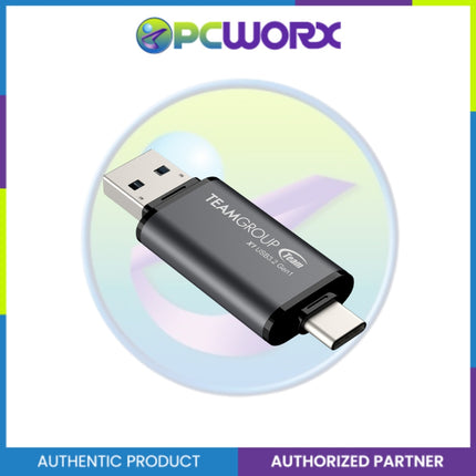 Team Group TX13128GC01 128GB  X1 GREY USB3.2 + USB-C OTG ead speed up to 100MB/s