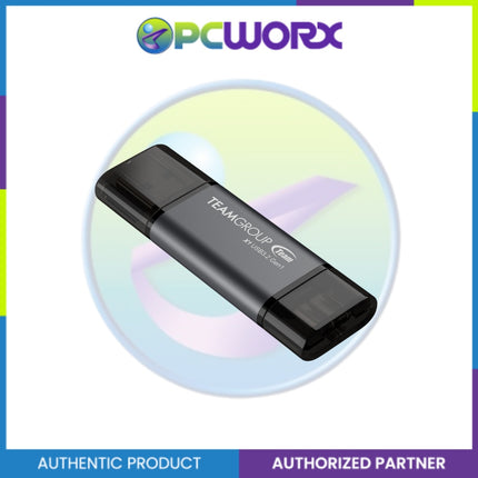 Team Group TX13128GC01 128GB  X1 GREY USB3.2 + USB-C OTG ead speed up to 100MB/s