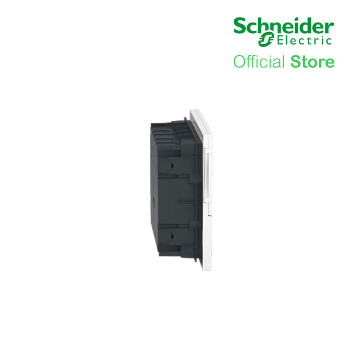 Schneider Enclosure Resi9 MP Flush Mounting 1 Row of 12 Modules IP40 White Door 1 Earth + 1 Neutral Terminal Blocks MIP22112