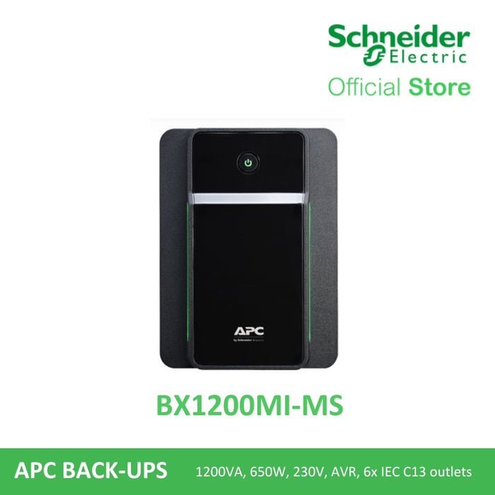 APC BX1200MI-MS 1200VA  650 Watts 230V Line Interactive w/ AVR | APC UPS