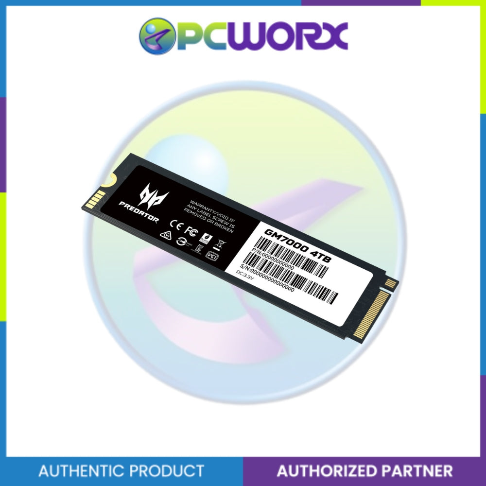 Acer Predator GM7000 1TB M.2 NVME SSD with/ HeatSink ON: BL.9BWWR.105