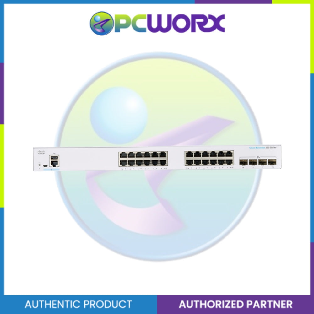 Cisco CBS350-24T-4X-EU 24-Port GE, 4x10G SFP+ Managed Switch