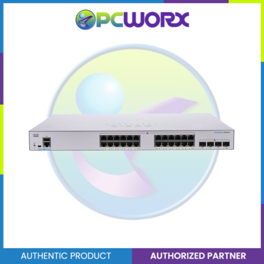 Cisco CBS350-24T-4X-EU 24-Port GE, 4x10G SFP+ Managed Switch