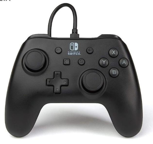 Enhanced Wired Controller for Nintendo Switch | Black / White Console Controller |  A Power Controller