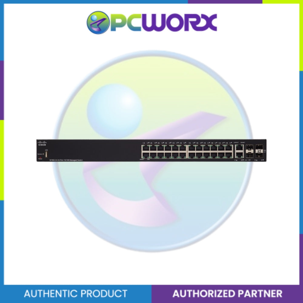 Cisco SF350-24-K9-EU 24-port 10/100 Managed Switch – PCWORX