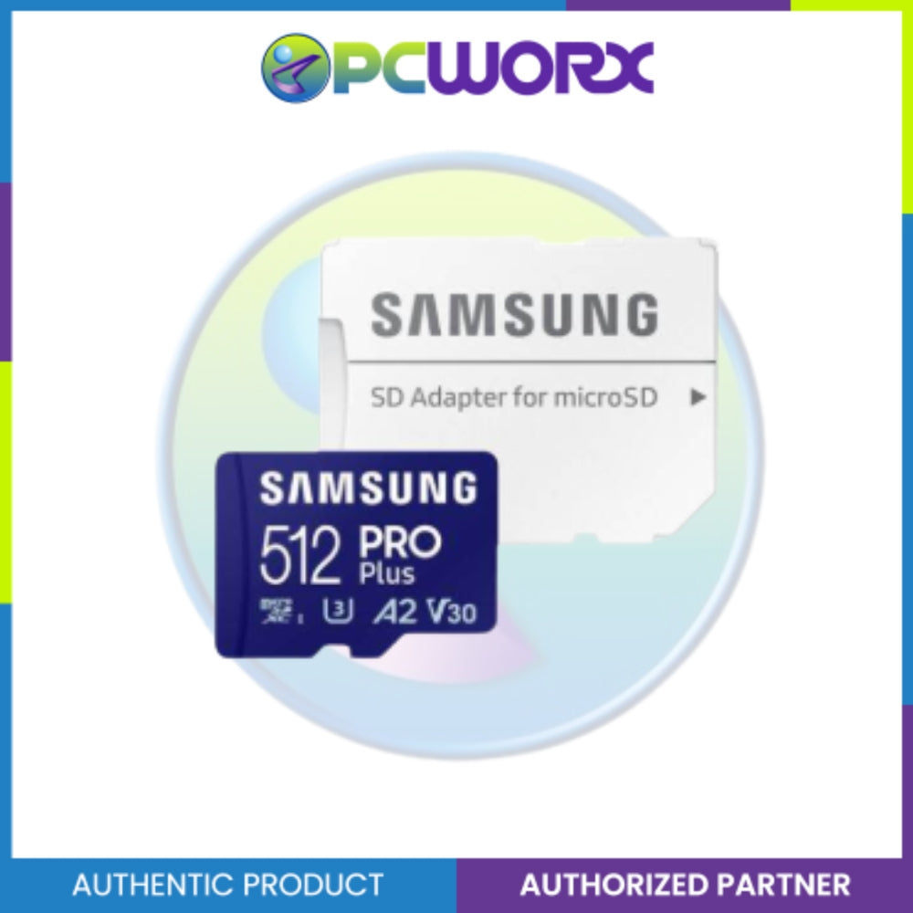 Samsung MB-MD128SA/ MB-MD256SA/ MB-MD512SA-APC 128GB, 256GB, 512G Micro SD PRO Plus W Adaptor 128GB/256GB/512GB