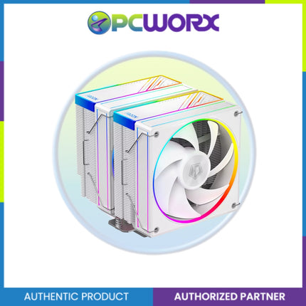 ID-Cooling FROZN A620 aRGB White / Black, Twin Tower 6 heatpipe, 2x120mm | aRGB CPU Cooler