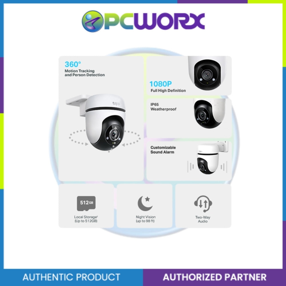 TP-Link Tapo C500/ C501GW Outdoor Pan/Tilt Security Wi-Fi Camera CCTV