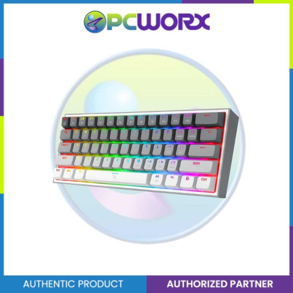 Redragon K617GGW FIZZ RGB Gradient Grey White Blue Switch