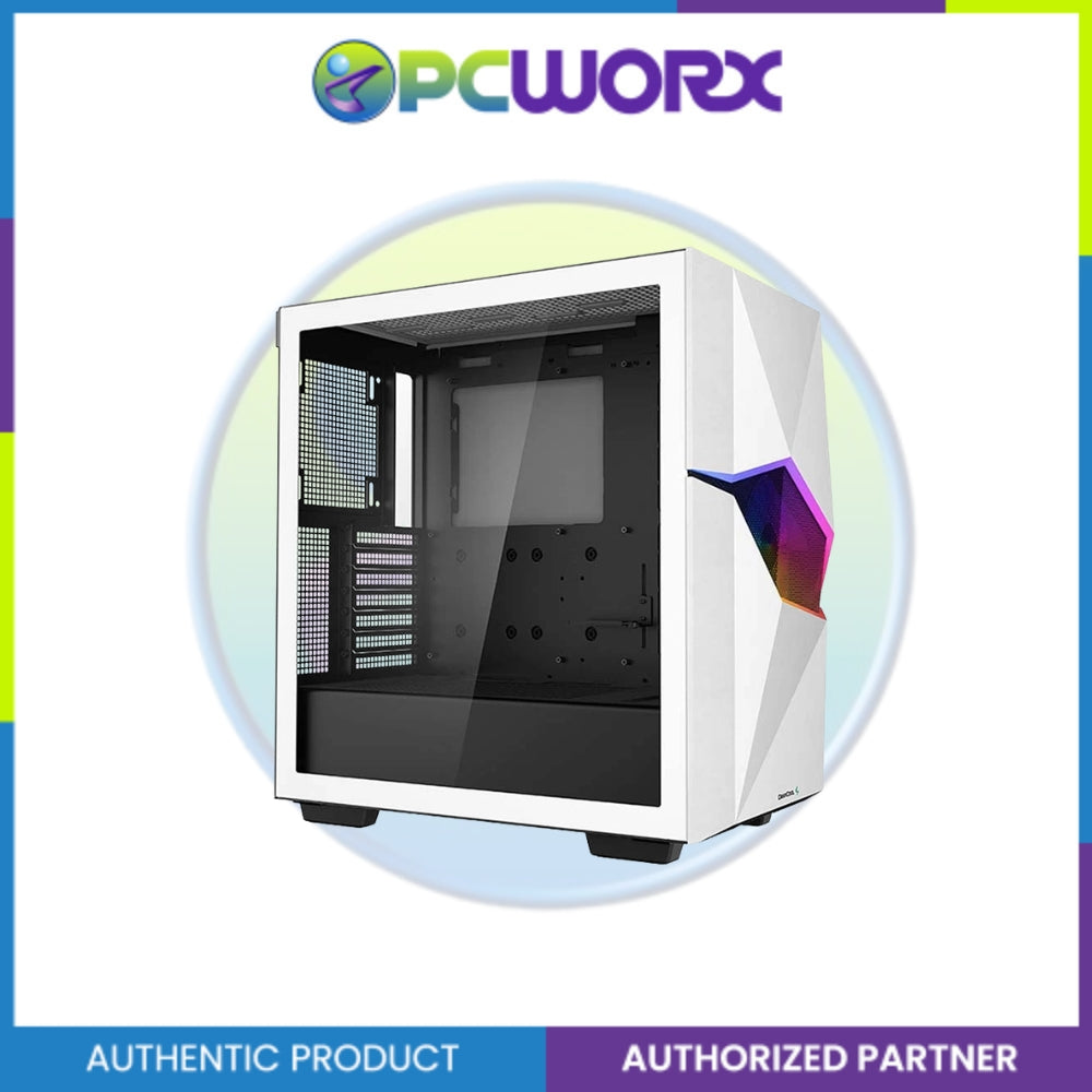 Deepcool R-WHAAET-C-1 Cyclops w/ 1x120mm ARGB Fan Mid-Tower Case White